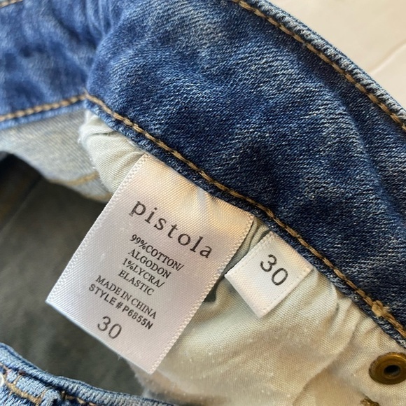 Pistola Medium Wash Ankle Zip Jeans - Picture 5 of 9